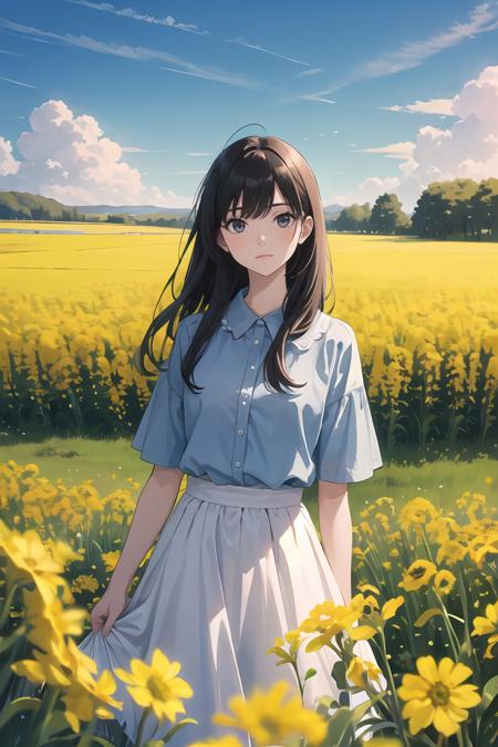 407805-1075896988-masterpiece, best quality, 1girl, outdoors, Rapeseed, scenery,  _lora_GoodHands-beta2_0.8_.png